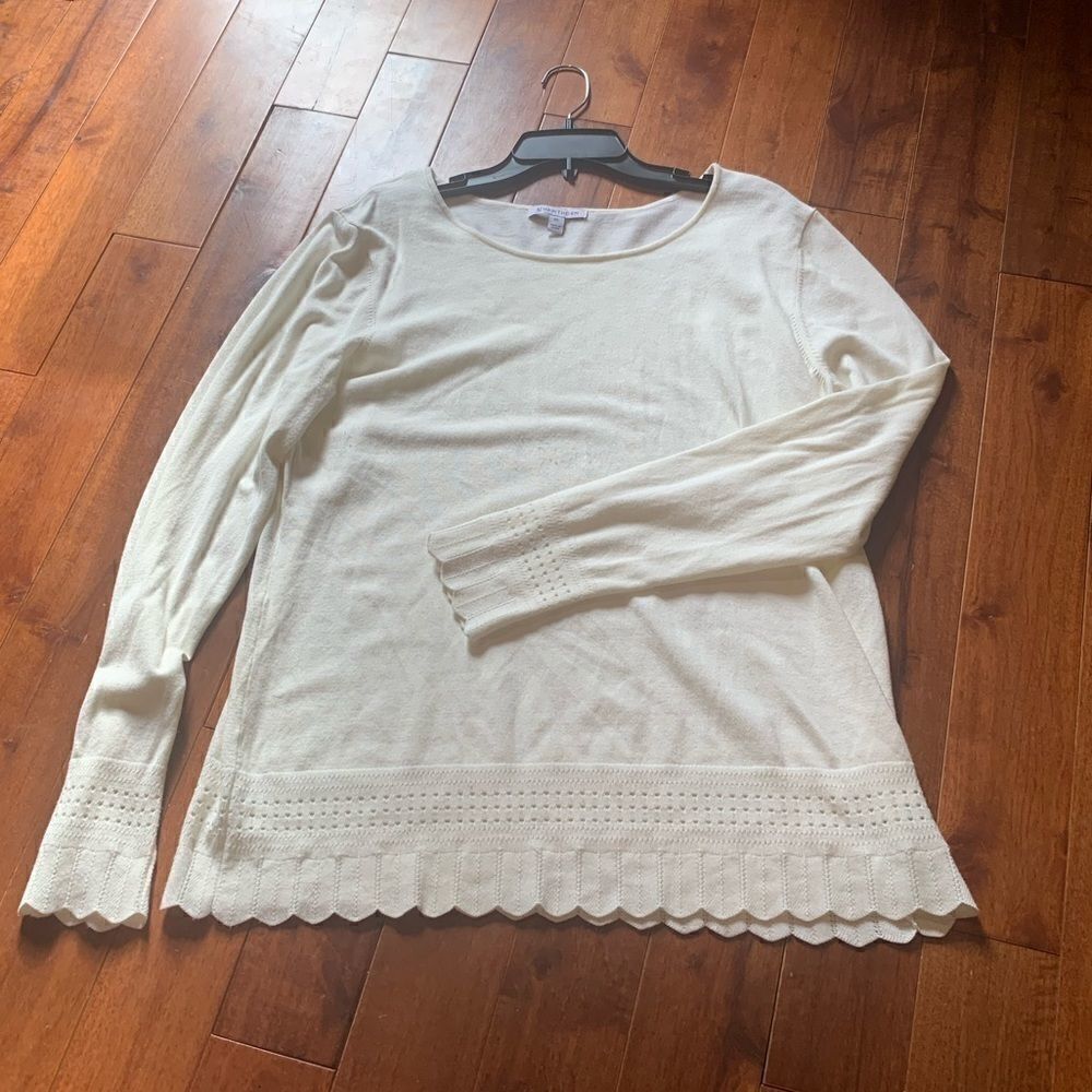 41 Hawthorn cream sweater with gorgeous details